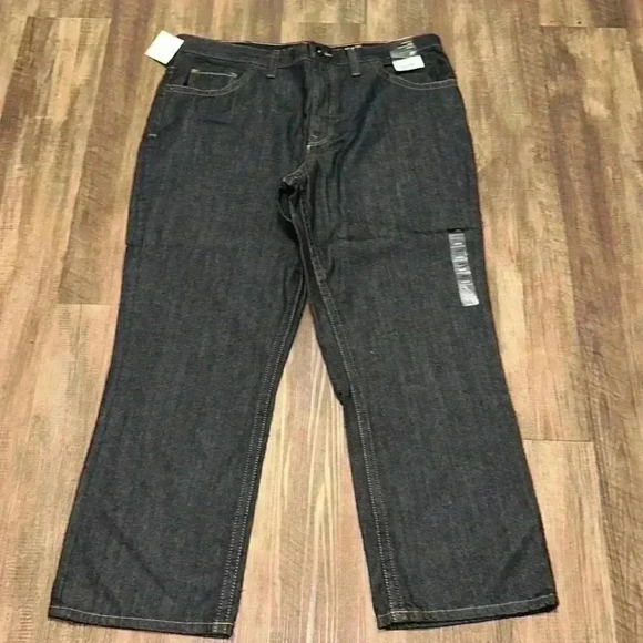 J Ferrar Relaxed Straight Blue Jeans Mens 42x30 - Picture 2 of 5